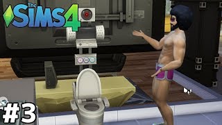 トイレと談笑する男【The Sims4実況】＃３