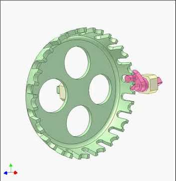 Spatial Geneva mechanism 4