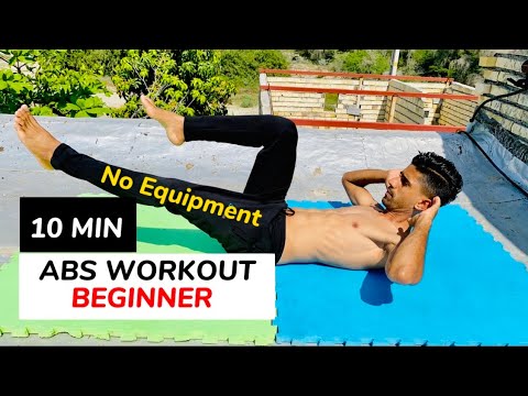 10 MIN ABS WORKOUT FOR BEGINNERS | NO EQUIPMENT | Home Workout - YouTube