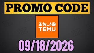 (PROMO CODE) TEMU Coupon Code September 2026 - TEMU Discount Code Promo Code - 09/18/2026