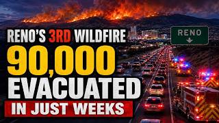 Reno's NV Third Wildfire in Weeks Forces 90,000 Evacuations