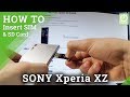 Vassoio SIM/SD In Metallo Per Sony Xperia XZ Premium &ndash; Slitta Porta Scheda Singolo Slot (jbTec)