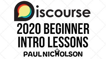 Discourse Introduction 2020 Plugins Experience