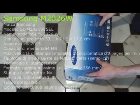 Stampante Laser Samsung M2026W UNBOXING