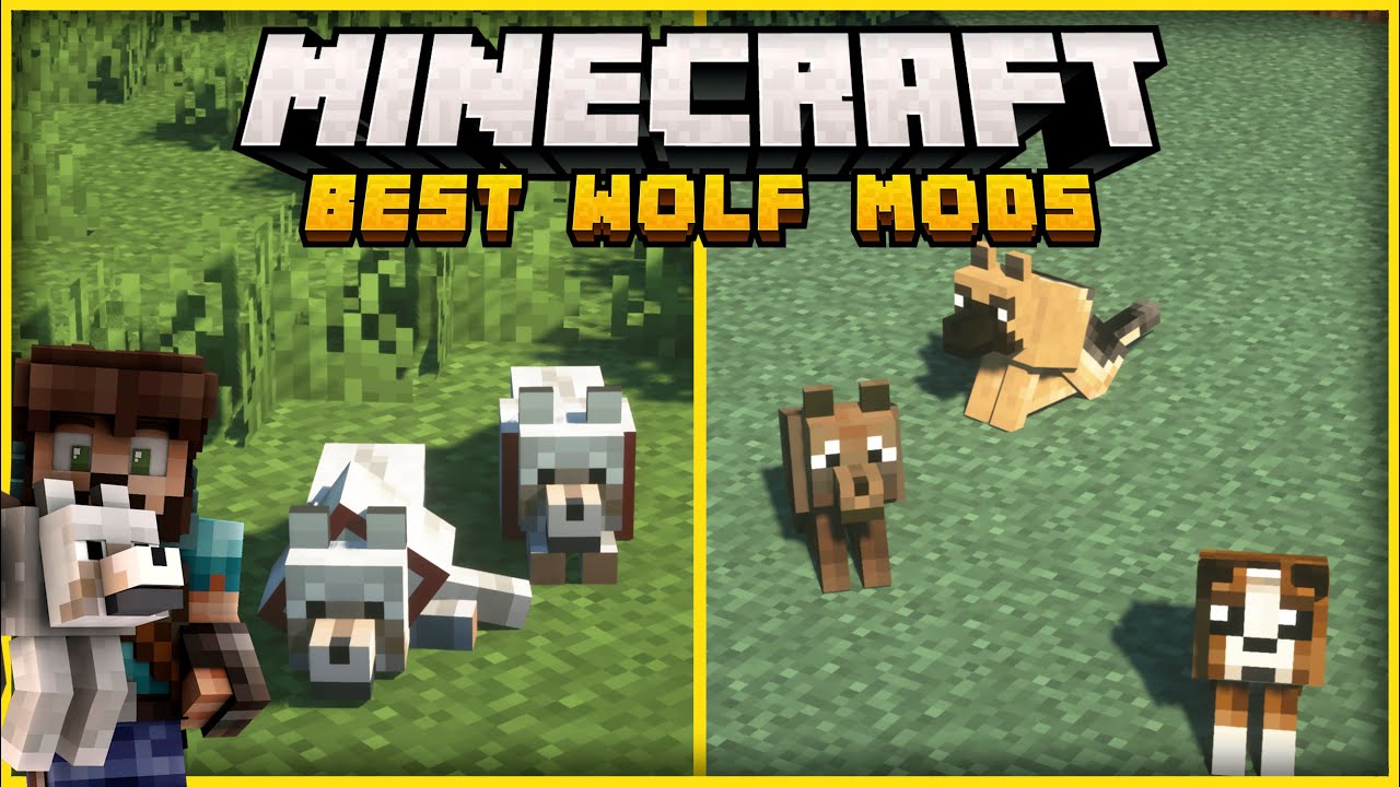 10 Great Minecraft Mods that Change Wolves! - YouTube