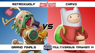 MultiVersus Mayhem 14 GRAND FINALS RetroxWolf (Reindog) vs Chavo (Finn) MultiVersus Tournament