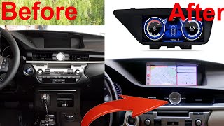 Lexus ES 350 radio upgrade 2013 2014 2015 2016 2017 2018 Android stereo replacement How To Install