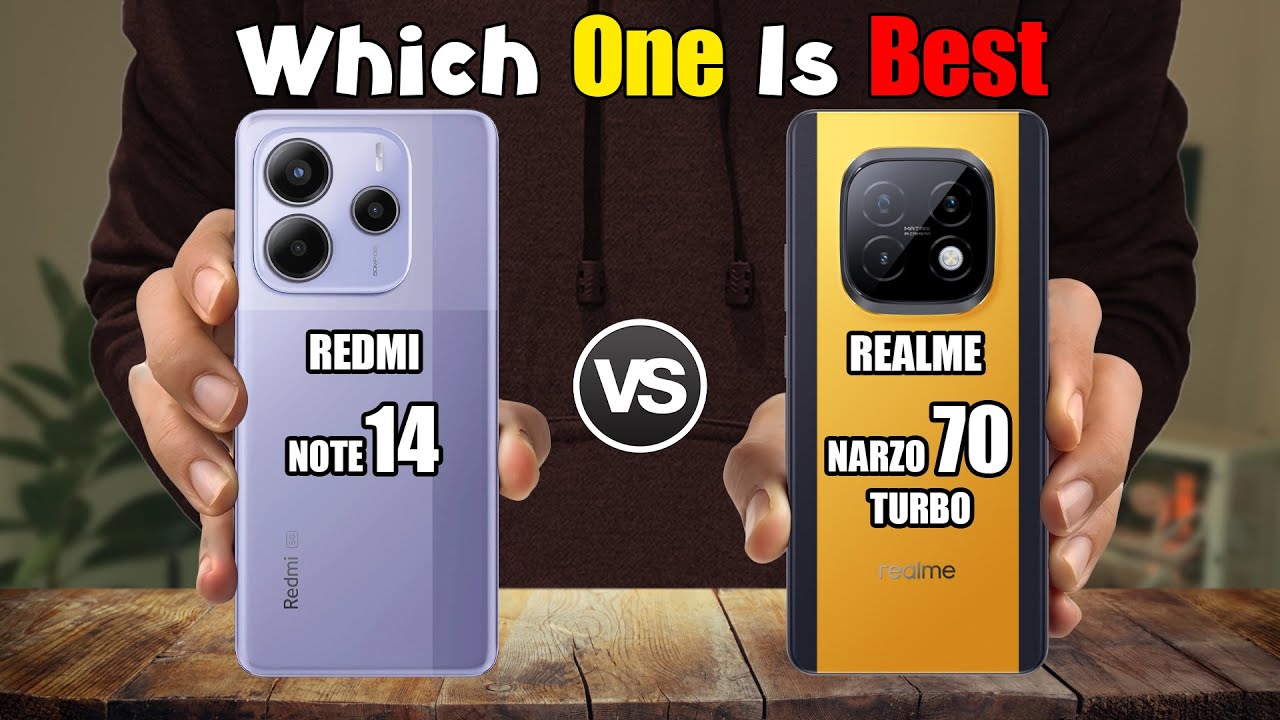 XIAOMI REDMI NOTE 14 5G vs REALME NARZO 70 TURBO 5G