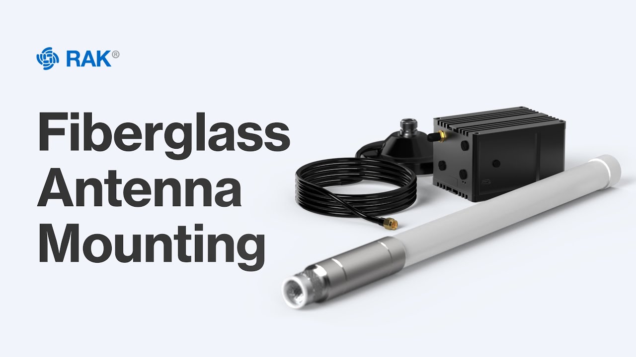 Fiberglass Antenna Mounting Solution for Balcony Setup - RAK Hotspot Miner, Indoor Gateway, RAK9733