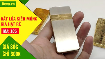 Bật lửa siêu mỏng xăng đá ZC5 giá rẻ 350K Deva.vn
