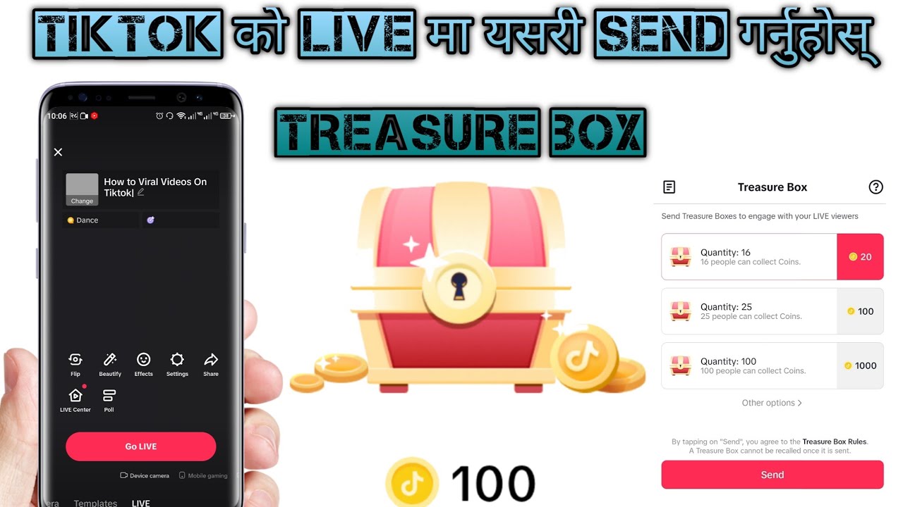 How to Send Treasure Box in Tiktok//Treasure Box in Tiktok Live//Tiktok