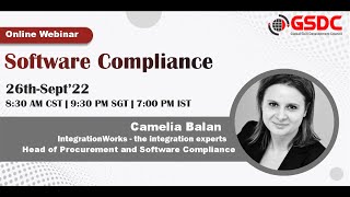 SAM Webinar Software Compliance by Camelia Balan
