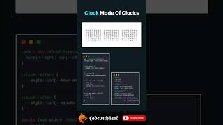Clock Made of Clocks ⏰ | Pure CSS Clock Typography Animation (Creative UI Design)