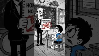 The Fake Homework! 😂📚 | Funniest School Cartoon Ever #shorts