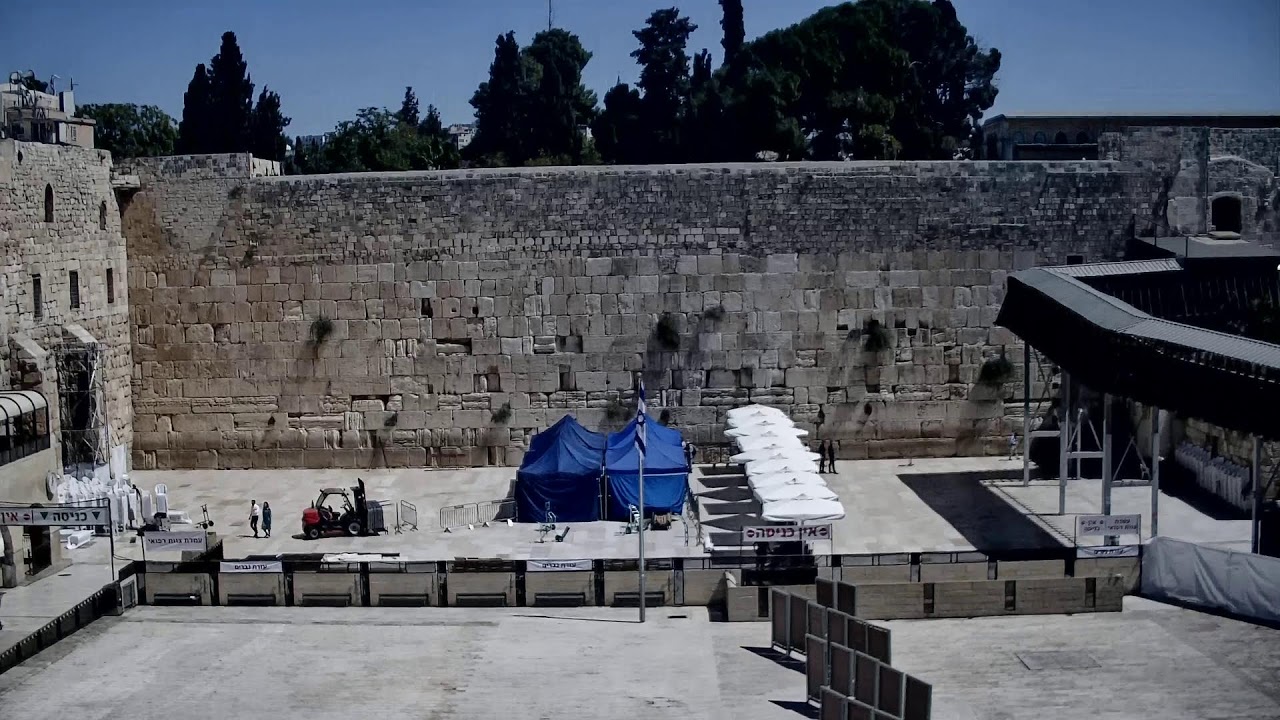 The Western Wall - Prayers Plaza Live Cam | מצלמות הכותל המערבי - רחבת התפילה