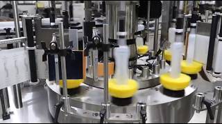 Rotary Labeling System for Personal Care Products | Front & Back Labeling up to 130 BPM