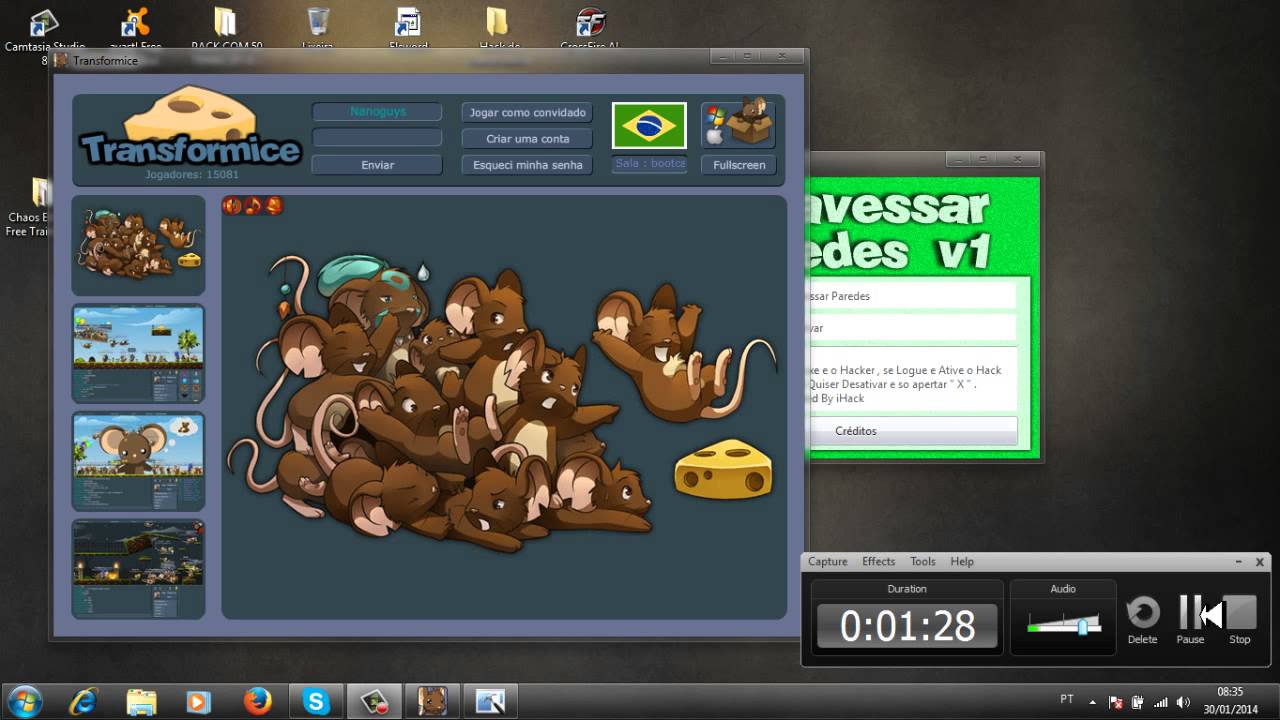 Hack para transformice - YouTube