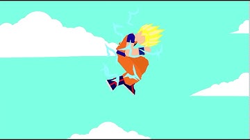 I recreated the scene when Goku first turned super saiyan 3 stick nodes version