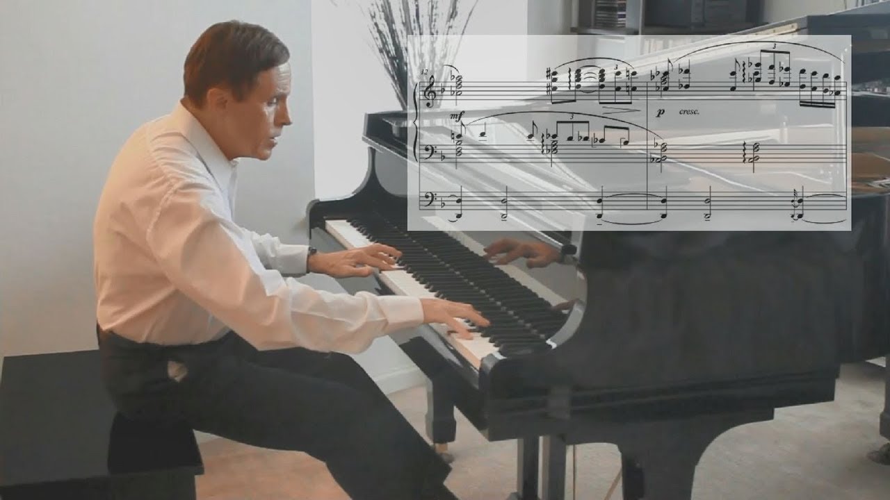 Piano Sonata No 4 by Robert Cunningham | Remaster shown with score
