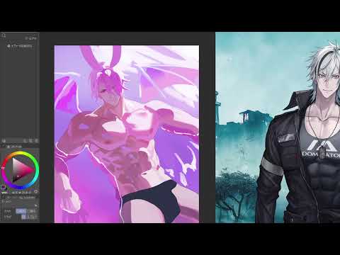Fudanshi Vtuber / Drawing part2 / Angel