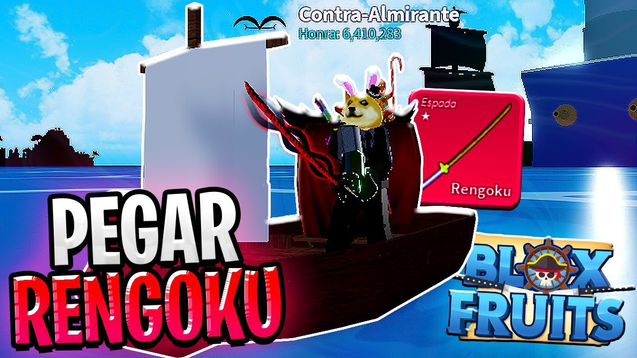 FIQUEI INVENCIVEL COM A ESPADA DO RENGOKU NO BLOX FRUITS !! 