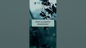AI Algorithm for Supervised learning : Logistic Regression in 1 min #binomial #multinomial #ordinal