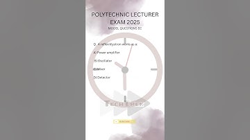 POLYTECHNIC LECTURER EXAM 2025 | ECE | PRACTICE QUESTION #govtexampreparation #polytechnicexam #kpsc