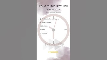 POLYTECHNIC LECTURER EXAM 2025 | ECE | PRACTICE QUESTION #govtexampreparation #polytechnicexam #kpsc