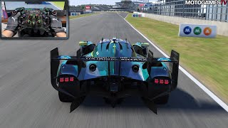 Le Mans Ultimate - Aston Martin Valkyrie LMH at Circuit de la Sarthe Mulsanne | Moza DD R9 Gameplay screenshot 5
