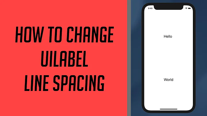 How to change UILabel Line Spacing