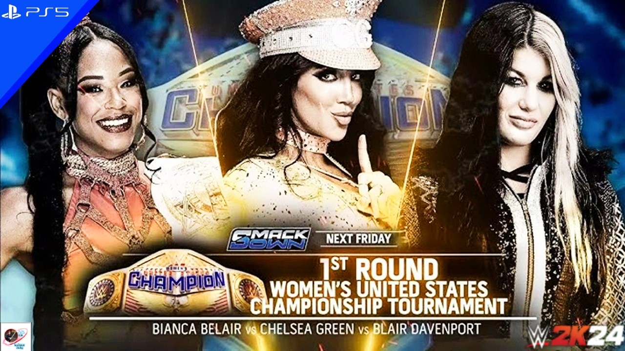WWWE 2K24 (PS5 PRO) - BIANCA BELAIR vs. CHELSEA GREEN vs. BLAIR