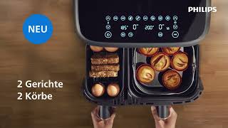 Philips Airfryer Combi Dual Basket - Schneller Gesünder Leckerer