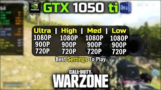 GTX 1050 Ti | Cod Warzone | 1080P, 900P, 720P | All Settings