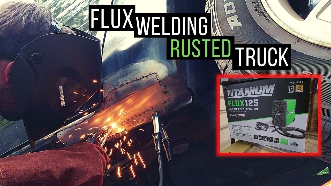 Doing body work with the titanium 125 flux welder from harbor freight