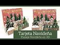 TARJETA NAVIDEÑA CON PAISAJE EN 3D - TUTORIAL | LLUNA NOVA SCRAP