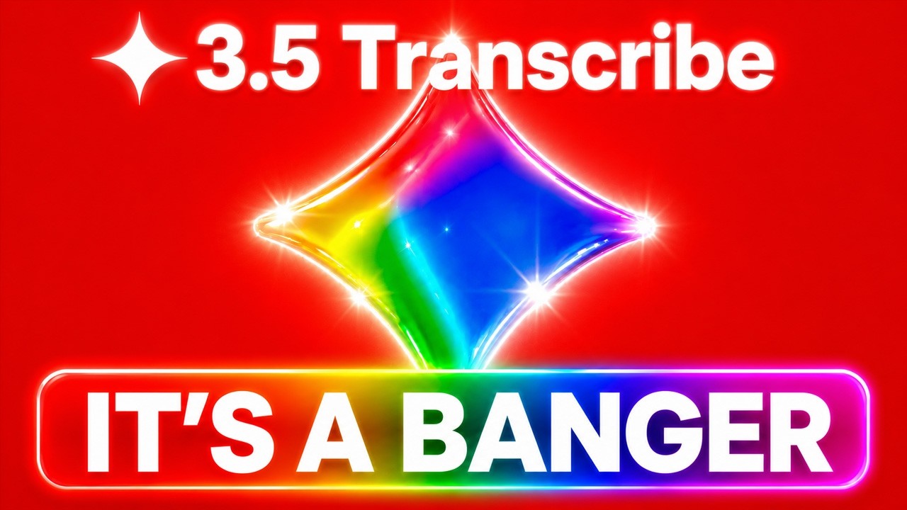 New Gemini 3.5 Transcribe Is WILD!