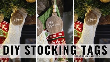 Cheap + DIY Easy STOCKING TAGS | Meagan Nichole DIY & Lifestyle