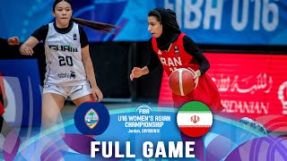 Guam v Iran | Full Basketball Game | FIBA U16 Women's Asian Championship 2023