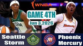 Seattle Storm vs Phoenix Mercury Game 4th Highlights June 03 ,2026 WNBA Commissioner's Cup
