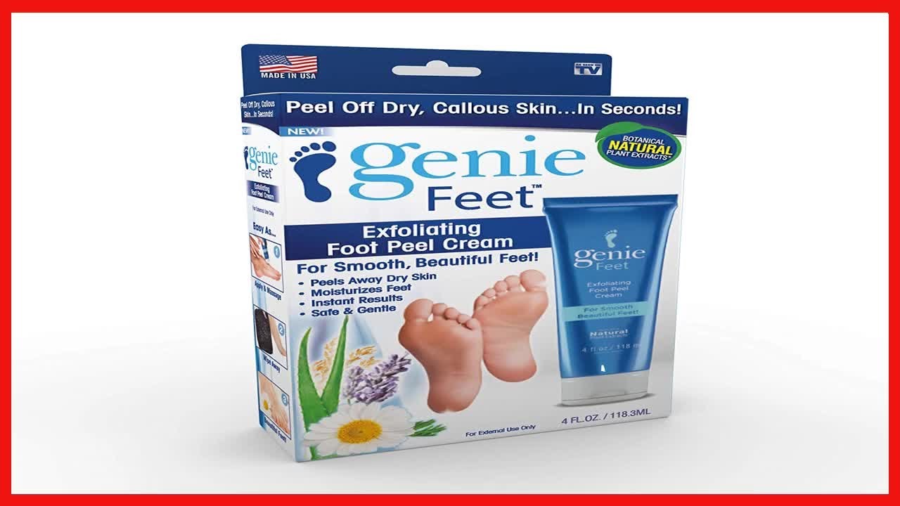 Ontel Genie Feet Exfoliating Foot Peel Cream, 4 Ounce YouTube