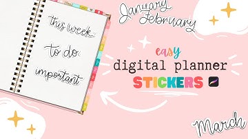 ★ How to Make Digital Planner Stickers on the iPad! || Procreate Tutorial ★