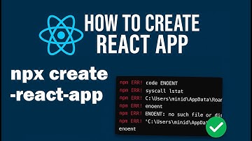 How to Create React App | Package with npx | Fix Error