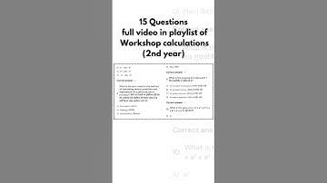 Part - 03, 2nd year, Workshop Calculations, ITI CBT EXAM important Questions, @Itielectrician12