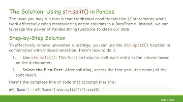 How to Use Pandas to Remove Substrings from Strings in a DataFrame