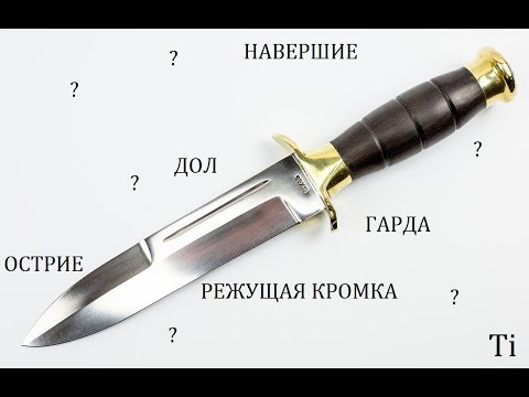 КАК НАЗЫВАЮТСЯ ОСНОВНЫЕ ЧАСТИ НОЖА/СТРОЕНИЕ НОЖА И ХОЛОДНОГО ОРУЖИЯ [МАТЧАСТЬ]