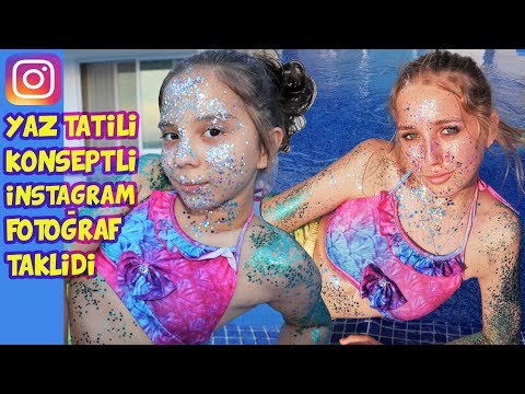 KUZENİ IŞIL'IN YAZ TATİLİ KONSEPTLİ INSTAGRAM FOTOĞRAFLARINI TAKLİT ETTİ Babishko Family