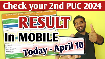 How to check 2nd PUC Result 2024 in mobile? | 2nd PUC Result 2024 Karnataka