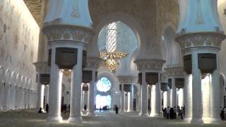 Abu-Dhabi, UAE, Sheikh Zayhid-Moschee ‏أبو ظبي‎ (HD)