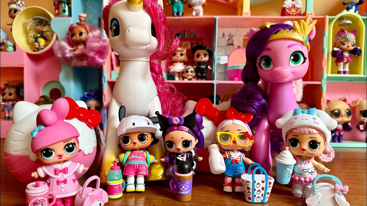 Пони игрушки подружки купили лол Hello Kitty