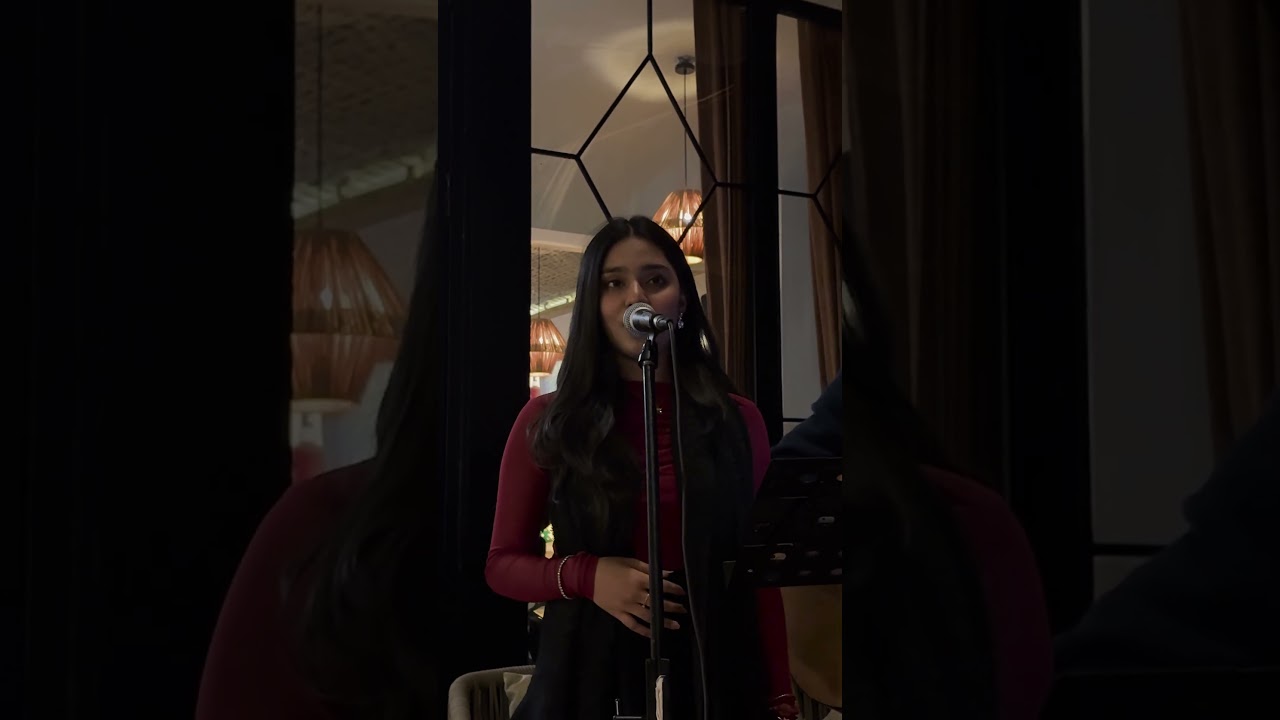 An Indian girl singing english song❤️ 